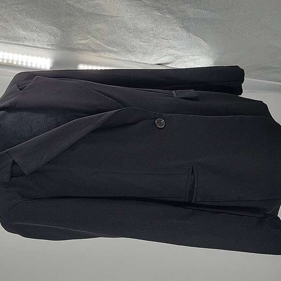 Iris Black Blazer Notched Lapel Tailored - Picture 3 of 13